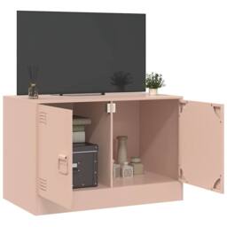 Berkfield Home TV Cabinet Pink 67x39x44 cm Steel - Size: 67 x 39 x 44 cm - thumbnail 1