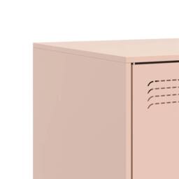 Berkfield Home TV Cabinet Pink 67x39x44 cm Steel - Size: 67 x 39 x 44 cm - thumbnail 9