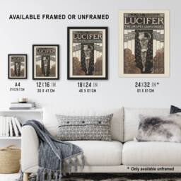 Artery8 Lucifer Mourning Game Theatre Poster Holst Framed Wall Art Print - Size: A4 - thumbnail 3