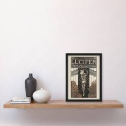 Artery8 Lucifer Mourning Game Theatre Poster Holst Framed Wall Art Print - Size: A4 - thumbnail 4