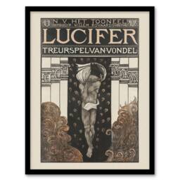 Artery8 Lucifer Mourning Game Theatre Poster Holst Framed Wall Art Print - Size: A4 - thumbnail 1