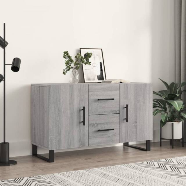 Berkfield Home Sideboard Grey Sonoma 100x36x60 cm Engineered Wood - Size: 100 x 36 x 60 cm - image 1