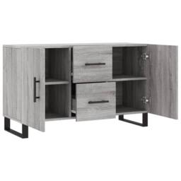 Berkfield Home Sideboard Grey Sonoma 100x36x60 cm Engineered Wood - Size: 100 x 36 x 60 cm - thumbnail 5