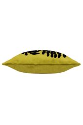 Furn Maldive Botanical Velvet Tufted Cushion in Green - Size: 45 cm x 45 cm - thumbnail 3