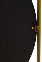 Orsina Square Wall Mirror, Sturdy Round Shaped Wall Mirror, Square Frame Lounge Mirror for Home, Office, Hallway in Gold - thumbnail 3