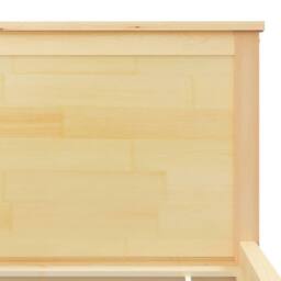 Berkfield Home Bed Frame Solid Wood Pine 200x200 cm in Natural - thumbnail 6