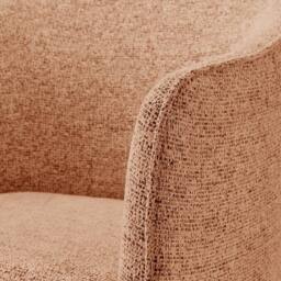 FurnitureboxUK Vera Fabric Accent Chair in Terracotta - thumbnail 6