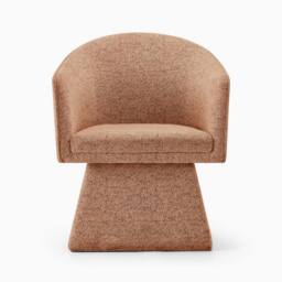 FurnitureboxUK Vera Fabric Accent Chair in Terracotta - thumbnail 4