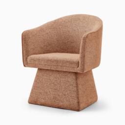 FurnitureboxUK Vera Fabric Accent Chair in Terracotta - thumbnail 3