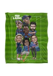 Warner Brothers Ted Lasso Silky Touch Super Soft Throw Blanket 152x127cm in White - Size: 152x127 cm - thumbnail 1