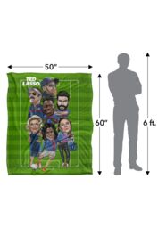 Warner Brothers Ted Lasso Silky Touch Super Soft Throw Blanket 152x127cm in White - Size: 152x127 cm - thumbnail 3