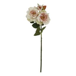 Hill Interiors The Natural Garden Collection Tea Rose Artificial Flower in Pale Pink - thumbnail 1