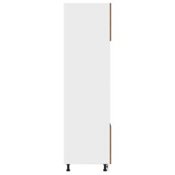 Berkfield Home Microwave Cabinet Lyon Old Wood 60x57x207 cm Engineered Wood in Brown - Size: 60 x 57 x 207 cm - thumbnail 7