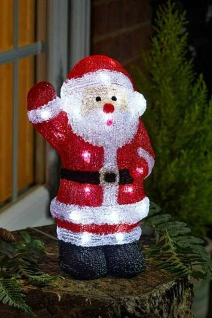 Marco Paul Pre-Lit Santa Claus Christmas Decoration in Red - image 1