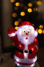 Marco Paul Pre-Lit Santa Claus Christmas Decoration in Red - thumbnail 6