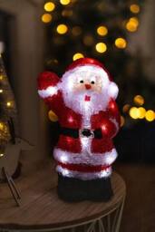 Marco Paul Pre-Lit Santa Claus Christmas Decoration in Red - thumbnail 8