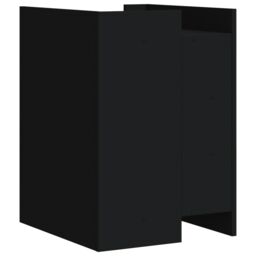 Berkfield Home Bedside Cabinet Black 45x50x65 cm Engineered Wood - Size: 45 x 50 x 65 cm - thumbnail 6