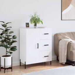 Berkfield Home Sideboard High Gloss White 69.5x34x90 cm Engineered Wood - thumbnail 2