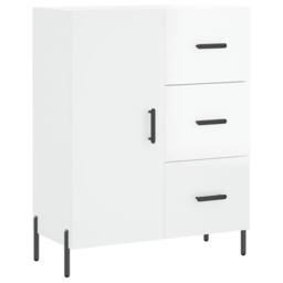 Berkfield Home Sideboard High Gloss White 69.5x34x90 cm Engineered Wood - thumbnail 3