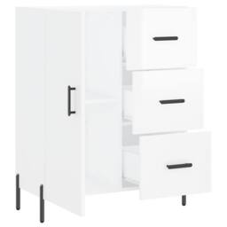 Berkfield Home Sideboard High Gloss White 69.5x34x90 cm Engineered Wood - thumbnail 6