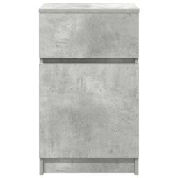 Berkfield Home Bedside Cabinets 2 pcs Concrete Grey 39x35x65 cm Engineered Wood - Size: 39 x 35 x 65 cm - thumbnail 7