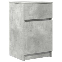 Berkfield Home Bedside Cabinets 2 pcs Concrete Grey 39x35x65 cm Engineered Wood - Size: 39 x 35 x 65 cm - thumbnail 5