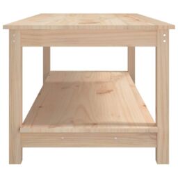 Berkfield Home Coffee Table 110x55x45 cm Solid Wood Pine in Brown - Size: 110 x 55 x 45 cm - thumbnail 6