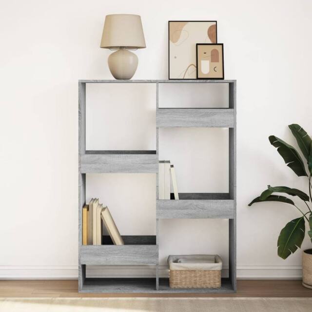 Berkfield Home Classic Bookcase Grey Sonoma 100x33x135 cm Engineered Wood - Size: 100 x 33 x 135 cm - image 1