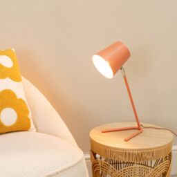 ValueLights Lark Metal Task Reading Compact Desk Table Lamp in Pink - thumbnail 3