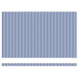 Berkfield Home Retractable Awning Manual Blue & White 500x300 cm - thumbnail 7