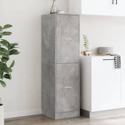 Berkfield Home Elegant Apothecary Cabinet¬†Concrete Grey 40x41x144.5 cm Engineer - thumbnail 4