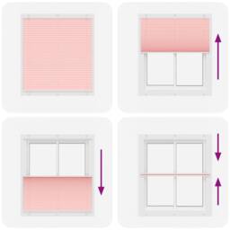 Berkfield Home Pleated Blind Pink 120x150 cm Fabric Width 119.4 cm Polyester - thumbnail 7