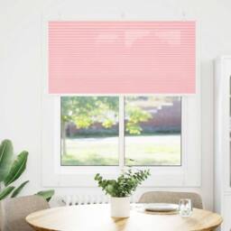Berkfield Home Pleated Blind Pink 120x150 cm Fabric Width 119.4 cm Polyester - thumbnail 3