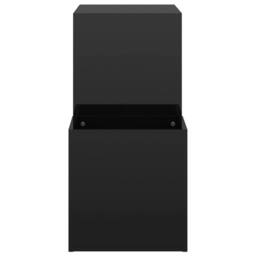 Berkfield Home Hall Shoe Cabinet High Gloss Black 105x35.5x70 cm Engineered Wood - thumbnail 6