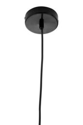 Orsina Matte Black Pendant Light, Deep Bowl Metal Hanging Lamp, Ceiling Mounted Pendant Light With Slim Cable - thumbnail 4
