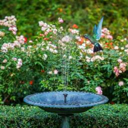 NESTLUNE 2.5W Floating Solar Pond Fountain Pump in Black - Size: 100 cm x 100 cm - thumbnail 4
