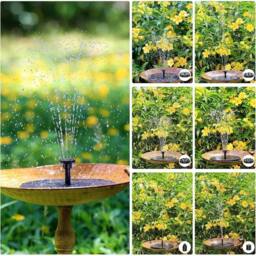 NESTLUNE 2.5W Floating Solar Pond Fountain Pump in Black - Size: 100 cm x 100 cm - thumbnail 3
