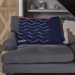 Benjamin Tate Design Los Angeles Sunset Blanket in Natural - Size: 120 cm x 150 cm - thumbnail 2