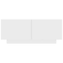 Berkfield Home Bedside Cabinet White 100x35x40 cm Engineered Wood - Size: 100 x 35 x 40 cm - thumbnail 5