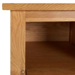 Berkfield Home Shoe Rack 90x37x45 cm Solid Oak Wood in Brown - Size: 90 x 37 x 45 cm - thumbnail 5