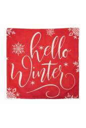 Living and Home Christmas Themed Decorative Pillow Case with Festive Motifs - thumbnail 4