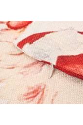 Living and Home Christmas Themed Decorative Pillow Case with Festive Motifs - thumbnail 6