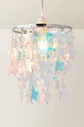 ValueLights Orla Irridescent 2 Tier Star Easy Fit Ceiling Pendant Lamp Shade - Size: 9 inches - thumbnail 3