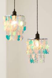 ValueLights Orla Irridescent 2 Tier Star Easy Fit Ceiling Pendant Lamp Shade - Size: 9 inches - thumbnail 6