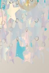 ValueLights Orla Irridescent 2 Tier Star Easy Fit Ceiling Pendant Lamp Shade - Size: 9 inches - thumbnail 5