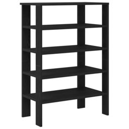Berkfield Home Shoe Rack Black 61x32x87.5 cm Engineered Wood - thumbnail 2