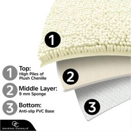 GAVENO CAVAILIA Loop Bath Mat in Cream - thumbnail 4