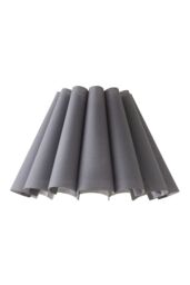ValueLights Lauren Fabric Pleated Scallop Edge Tapered Ceiling Floor Table Lamp Shade in Grey - thumbnail 6
