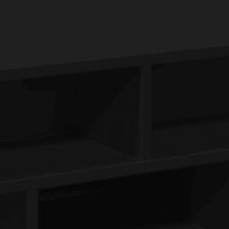 Berkfield Home Decorative Coffee Table Black 70x70x29 cm Engineered Wood - Size: 70 x 70 x 29 cm - thumbnail 8
