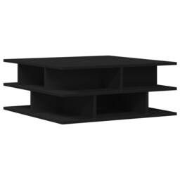 Berkfield Home Decorative Coffee Table Black 70x70x29 cm Engineered Wood - Size: 70 x 70 x 29 cm - thumbnail 3